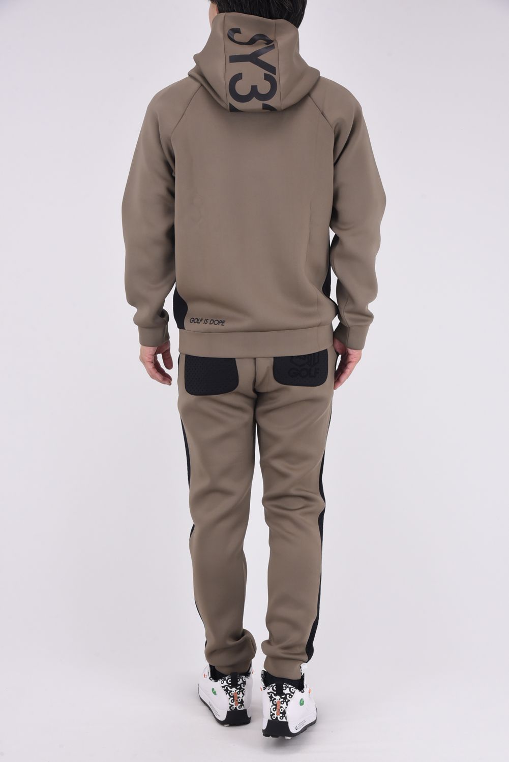 【25AW】 CARDBOARD EMBLEM PT HOODIE / ストレッチダンボール フーディー (ブラウン)