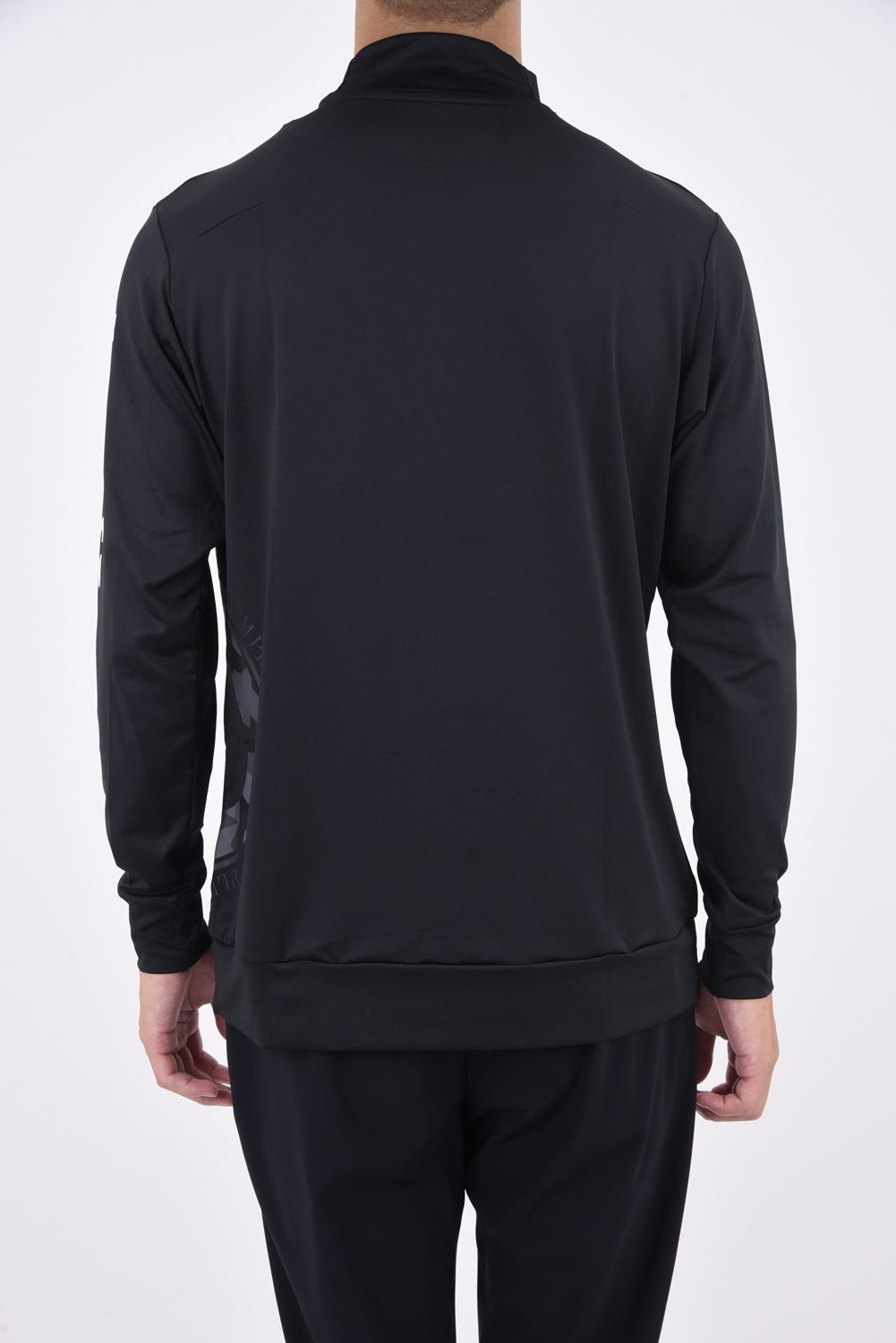 CIRCLE LOGO INNER / サークルロゴ モックネックTシャツ (ブラック)