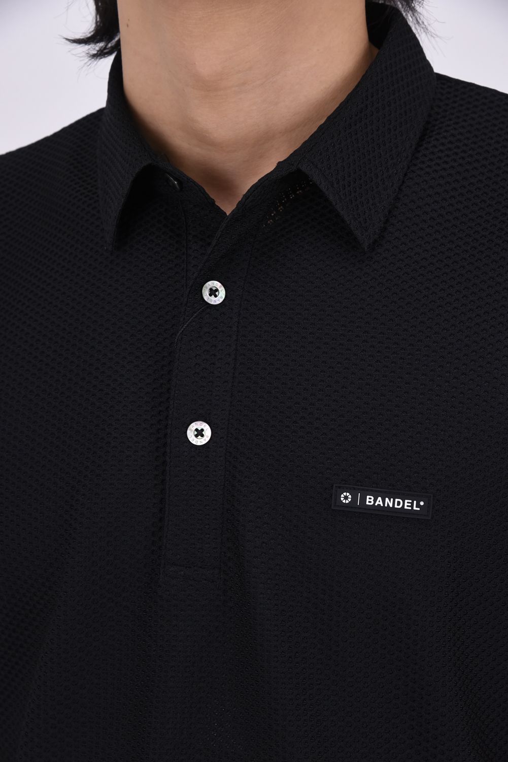 【26SS】 DRY WAFFLE SWITCH POLO / ドライワッフルスウィッチポロシャツ (ブラック)