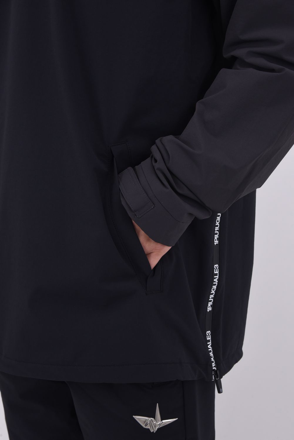 【2025AW】 WATER REPELLENT BLOUSON / バイカラー 撥水加工 ブルゾン (ブラック/チャコール)