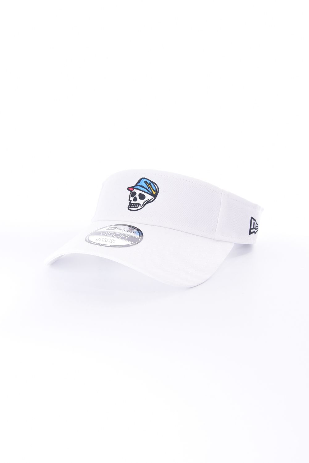 【26SS】 DVG×NEW ERA® VISOR / スカル刺繡 サンバイザー (ホワイト)