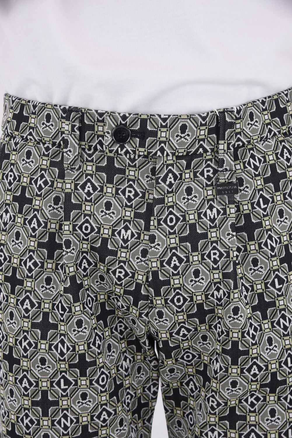 【2025AW 木村拓哉さん着用 VOL.7】 ROSETTE JACQUARD JERSEY TROUSER / ジオメトリックパターン カーゴポケット付きロングパンツ (カーキ)