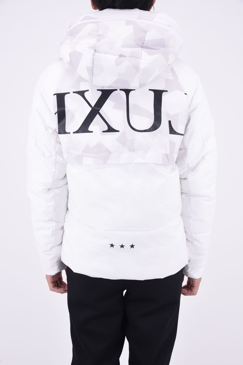 CENTER LOGO  HOODY / バックロゴ パデッドジャケット (ホワイトカモ) 『LEON1月号P193掲載商品』