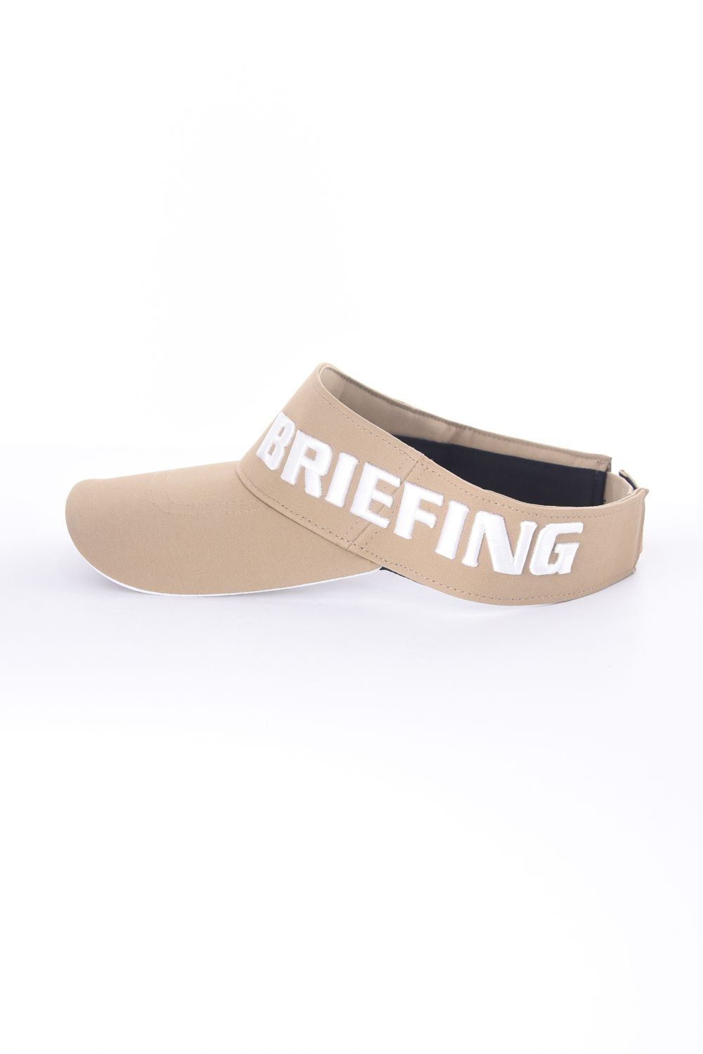 【26SS】 MEN’S ROUND LOGO VISOR / アシンメトリー ラウンドロゴ サンバイザー (ベージュ)