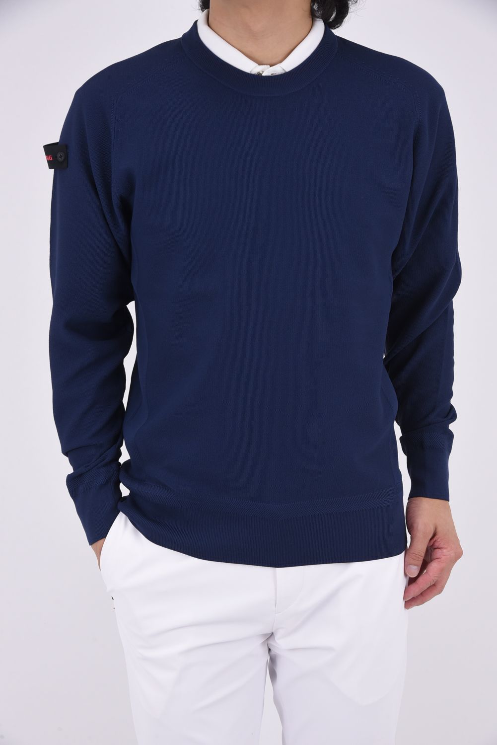 最前線の WR L】ブリーフィング CREW クルーネックニット KNIT NECK メンズウェア