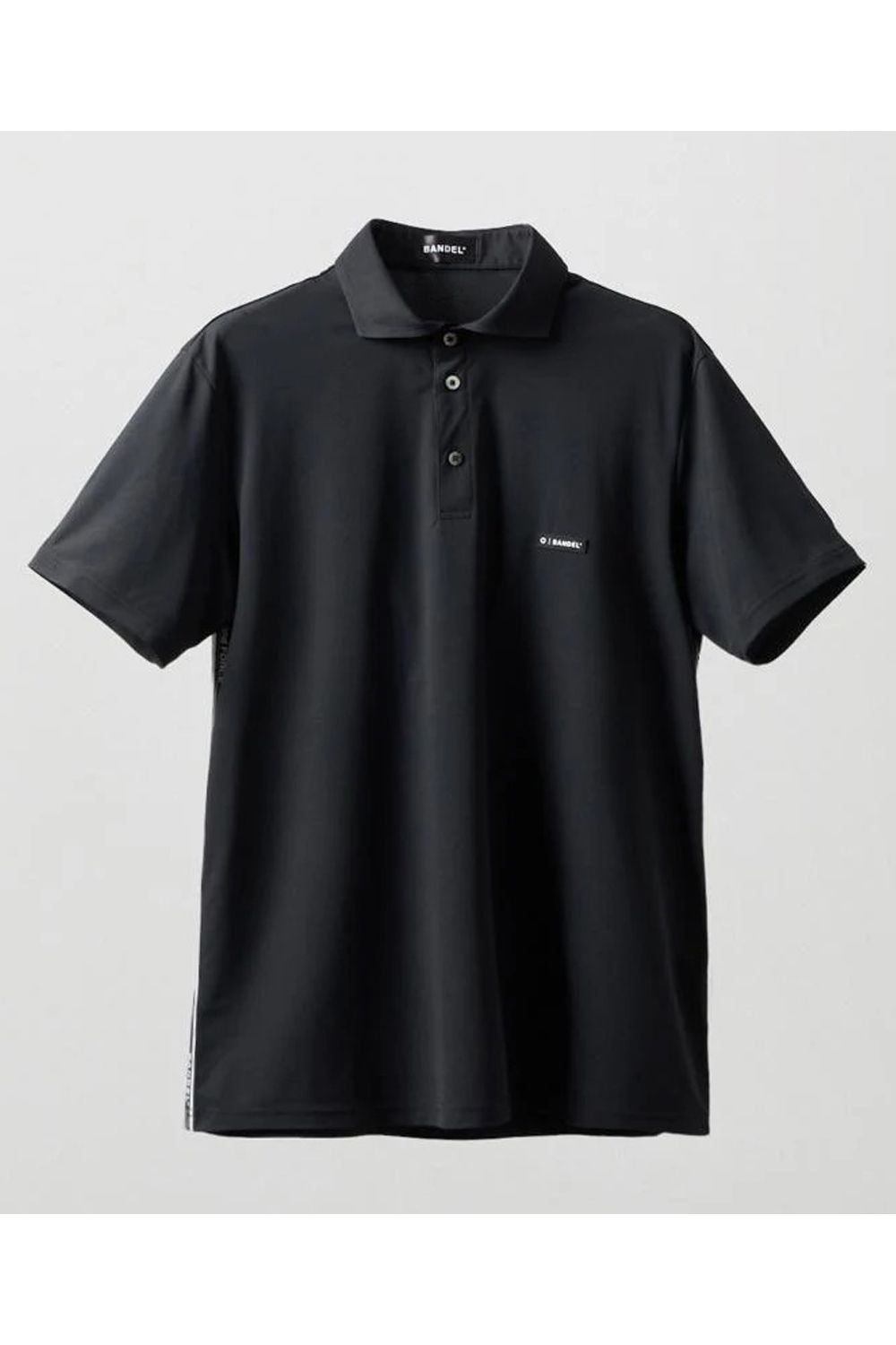 【26SS】 CONCEPT NOTES TAPING POLO SHIRT / カノコ素材 デザインテープ ポロシャツ (ブラック)