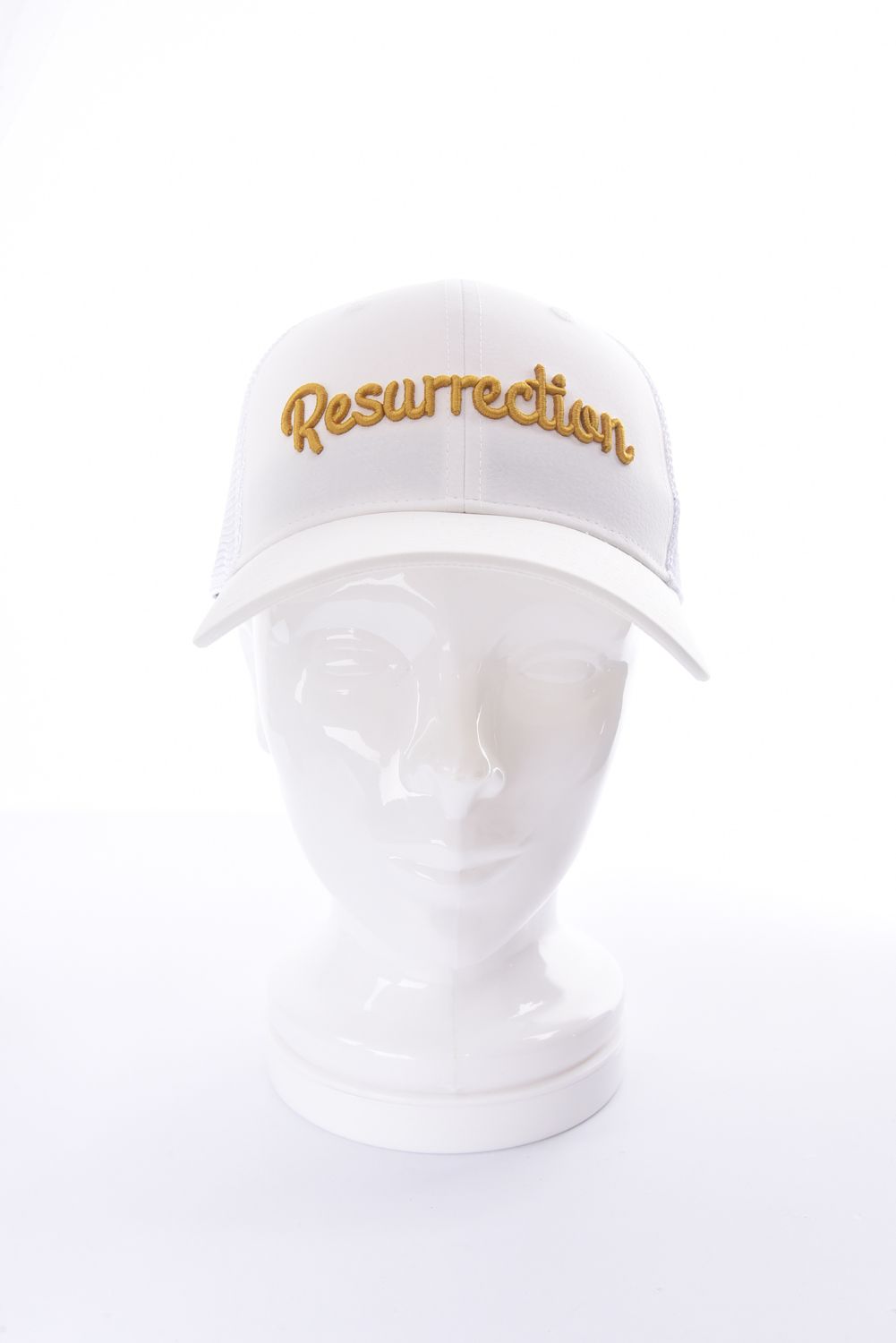 Resurrection - GM EMBOSS MESH CAP / ブランドロゴ刺繍