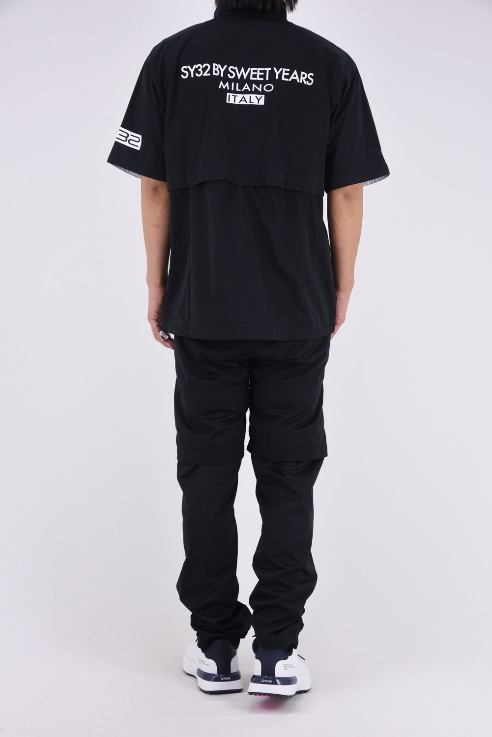 【26SS】【セットアップ】 25L RAIN SET UP / ハイストレッチ 2WAYレインジャケット&パンツ (ブラック)