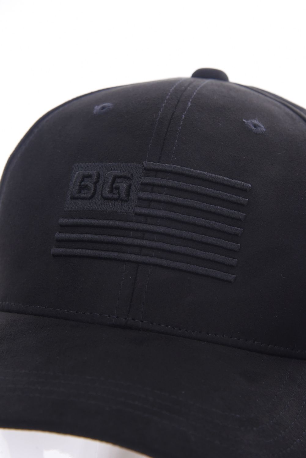 SUEDE CAP / スウェード生地 キャップ (ブラック)