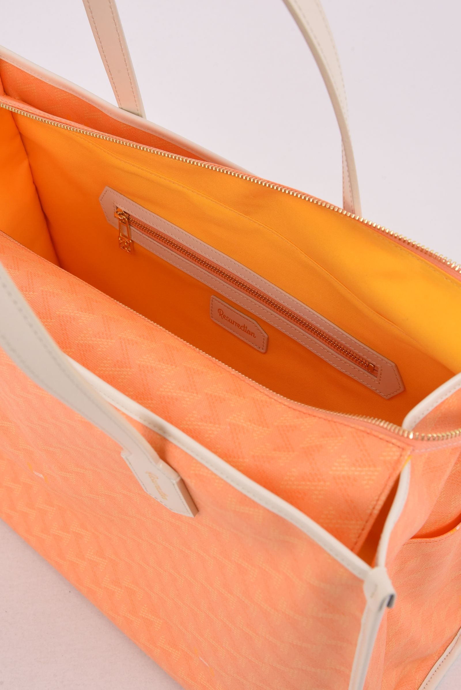 【26SS】  LANIUS SQUARE BIG (ラニウス スクエア ビッグ) / ブランドオリジナルテキスタイル ボストンバッグ （サンセット）*