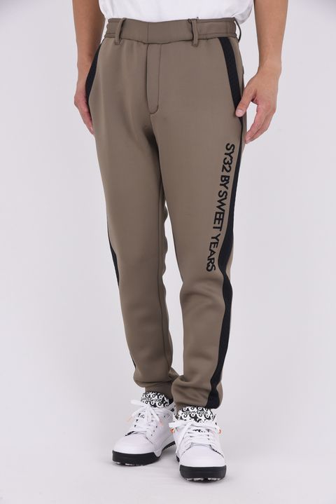 【25AW】 CARDBOARD SIDE LINE PANTS / ストレッチダンボール サイドラインパンツ (ブラウン)