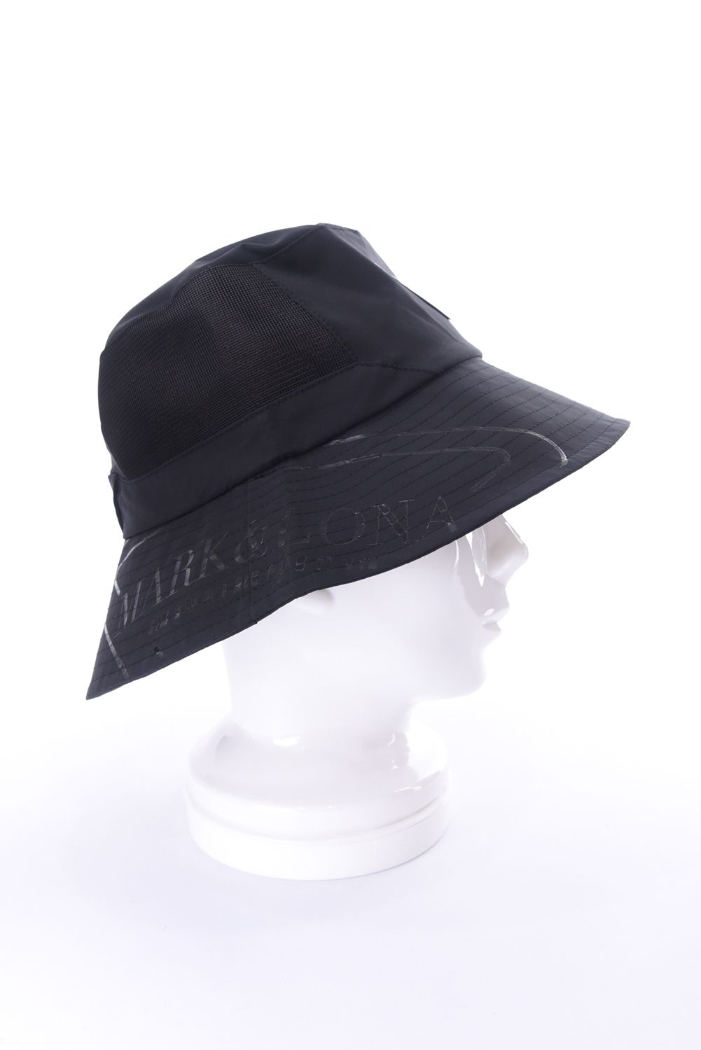 【26SS】【CODE COLLECTION】 AWBH / サイドメッシュ 撥水バケットハット (ブラック)