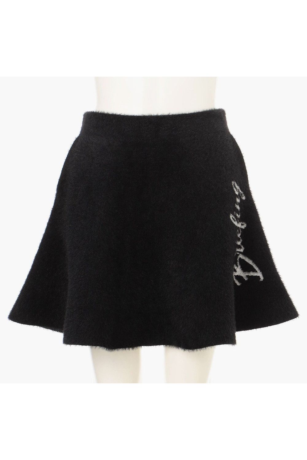 【26AW】【レディース】 WOMEN’S SHAGGY KNIT FLARE SKIRT / フレアシルエット シャギーニットスカート (ブラック)