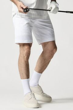 【25SS】 113 GOLF SHORT PANTS /2WAYストレッチ ナイロンポリウレタン ショートパンツ （ホワイト）