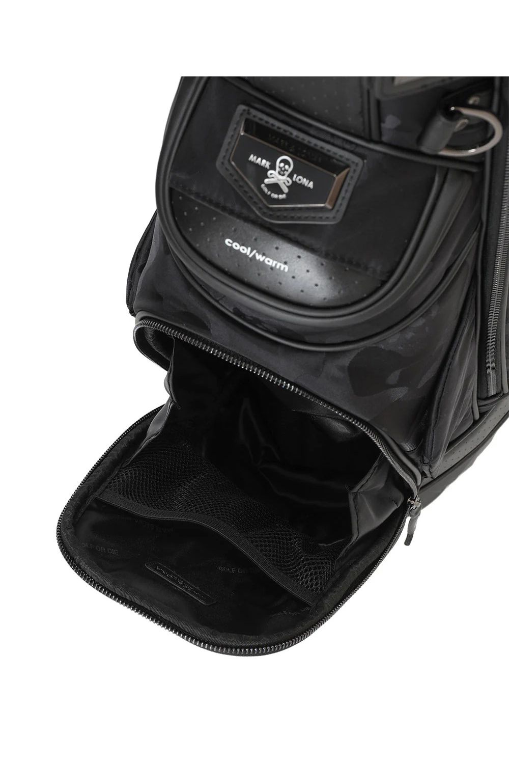【銀行振込・代金引換不可】【返品・交換不可】 PREMIUM GAUGE STAND CADDY / コーデュラナイロン レザーパイピング オリジナルカモジャカード スタンドタイプ キャディバッグ (ブラック)