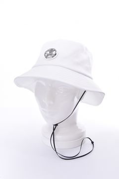 【26SS】 GAUGE CAMO BUCKET HAT / カモフラージュパターン メタルプレート バケットハット (ホワイト)