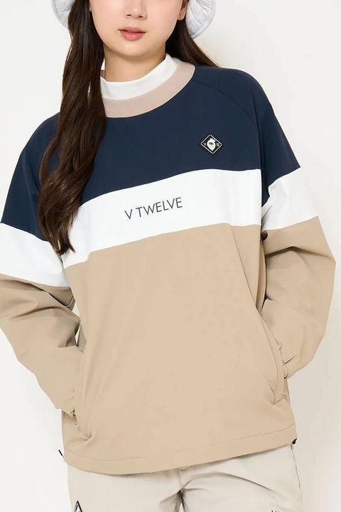【26AW】【レディース】 WB SWITCH JKT / ツートーン ブランドロゴ ナイロンジャケット (ネイビー)