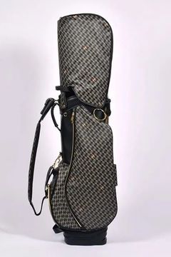 【26SS】【銀行振込・代金引換不可】【返品・交換不可】 PAVO (パーヴォー) / ブランドオリジナルテキスタイル スタンドキャディバッグ (ダークブラック)*
