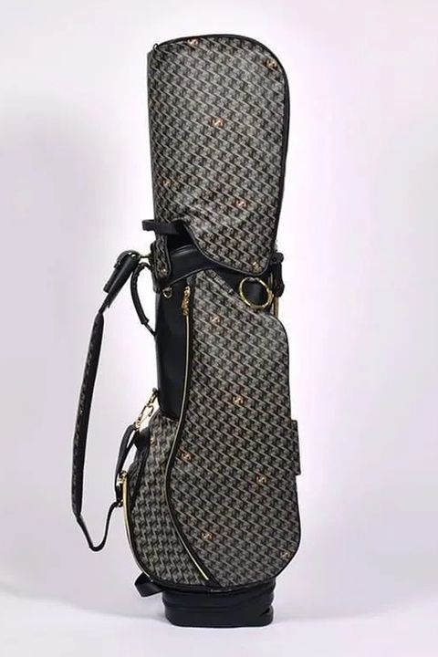 【26SS】【銀行振込・代金引換不可】【返品・交換不可】 PAVO (パーヴォー) / ブランドオリジナルテキスタイル スタンドキャディバッグ (ダークブラック)*
