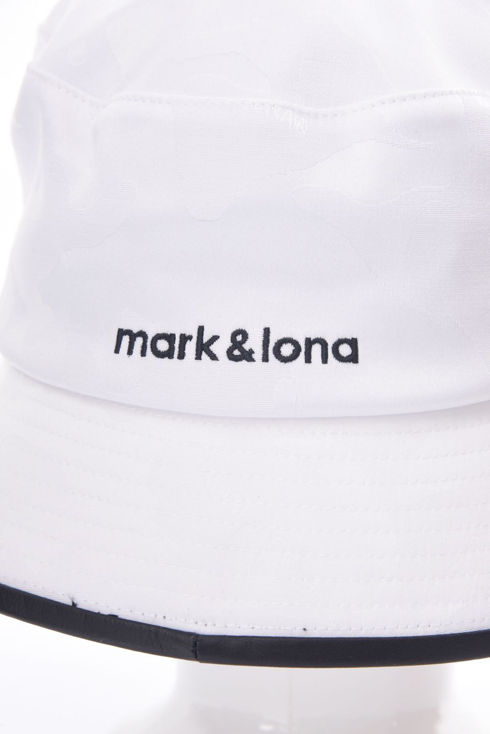 GAUGE CRYSTAL ICON HAT / オリジナルカモジャカード ドローコード付き バケットハット (ホワイト)