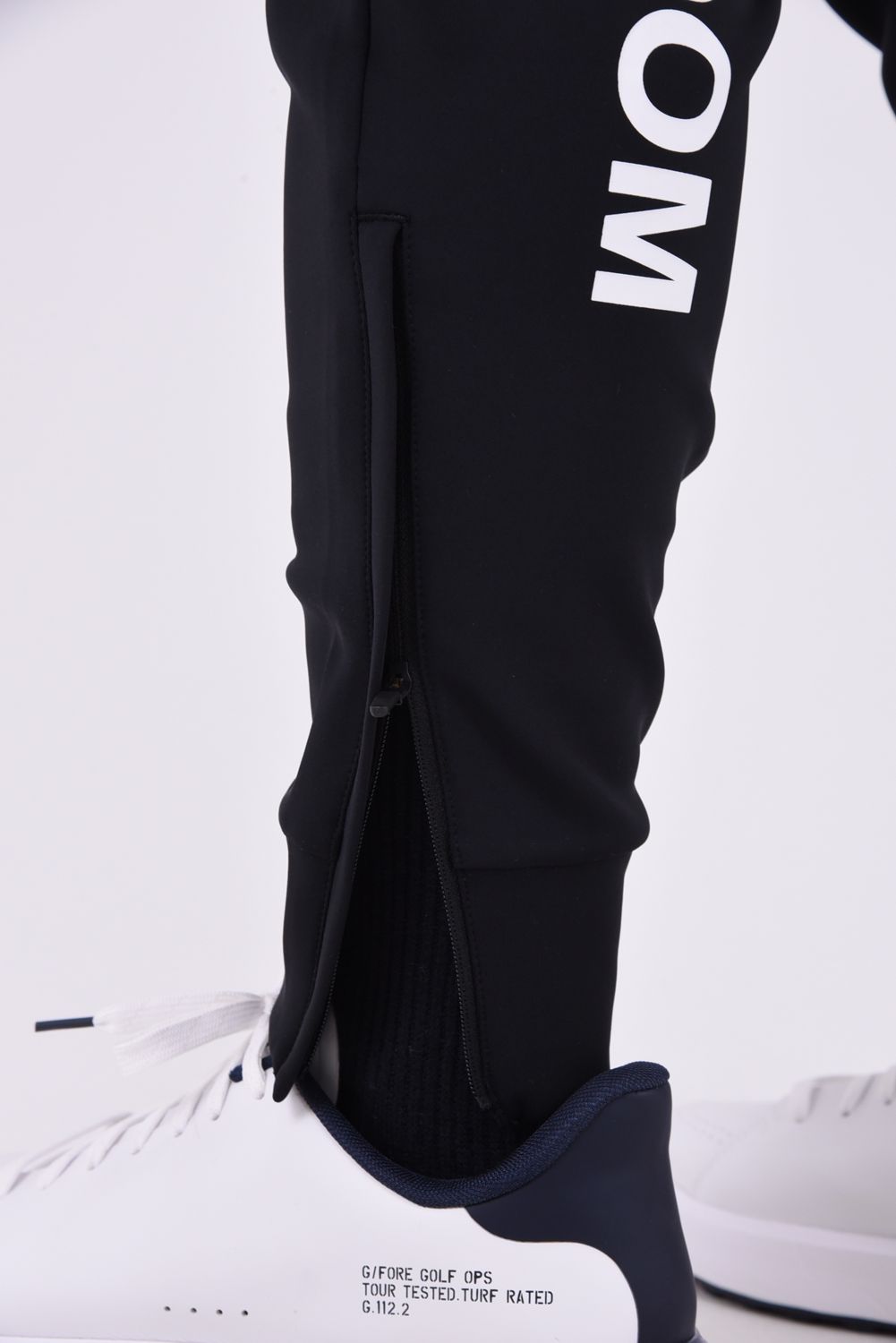 【26AW】 STRETCH HYBRID PANTS / ストレッチナイロン&ダンボールニット ロングパンツ (ブラック/ブラック)