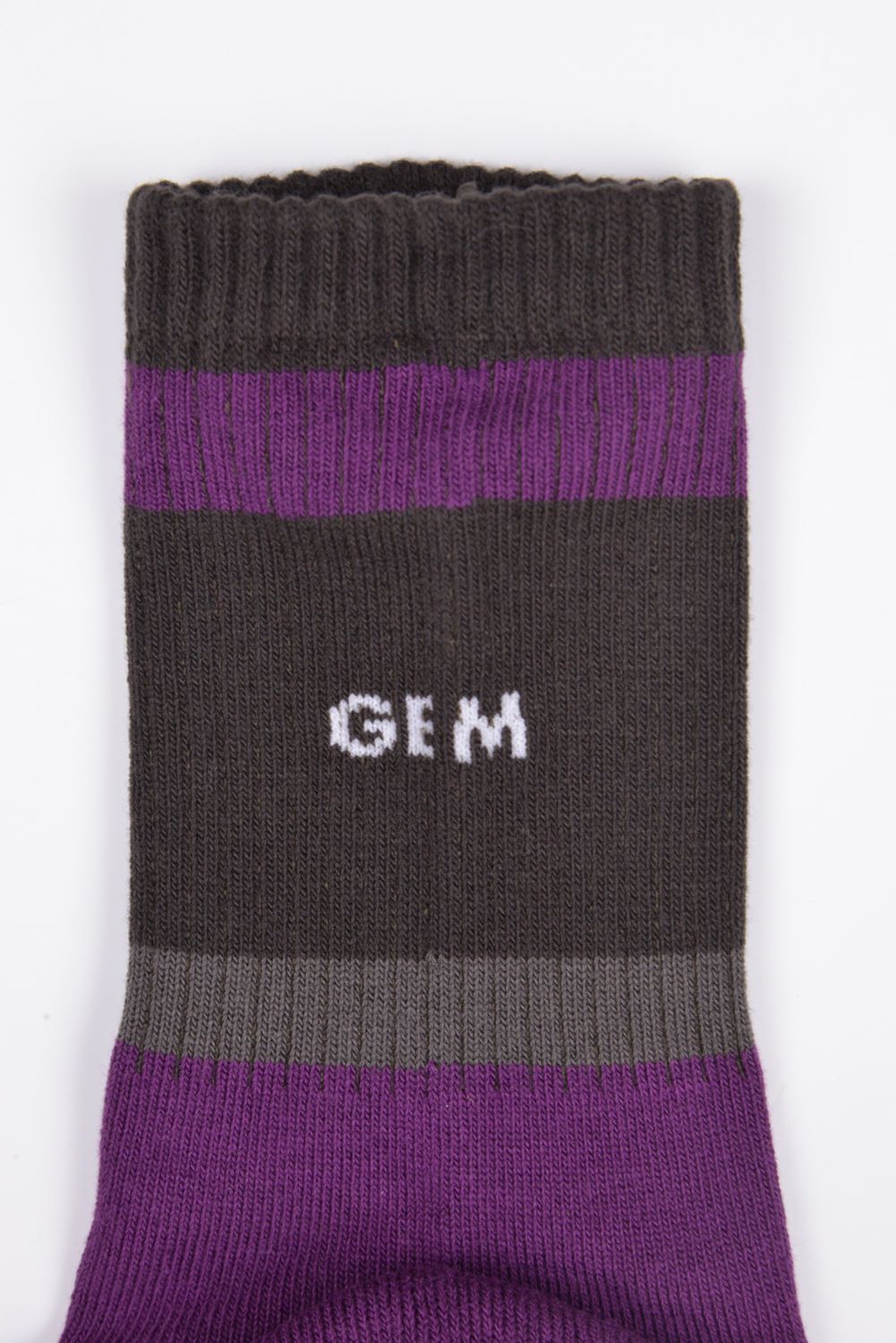 【26SS】 CREW SOCKS / アシンメトリー クルーソックス (パープル)