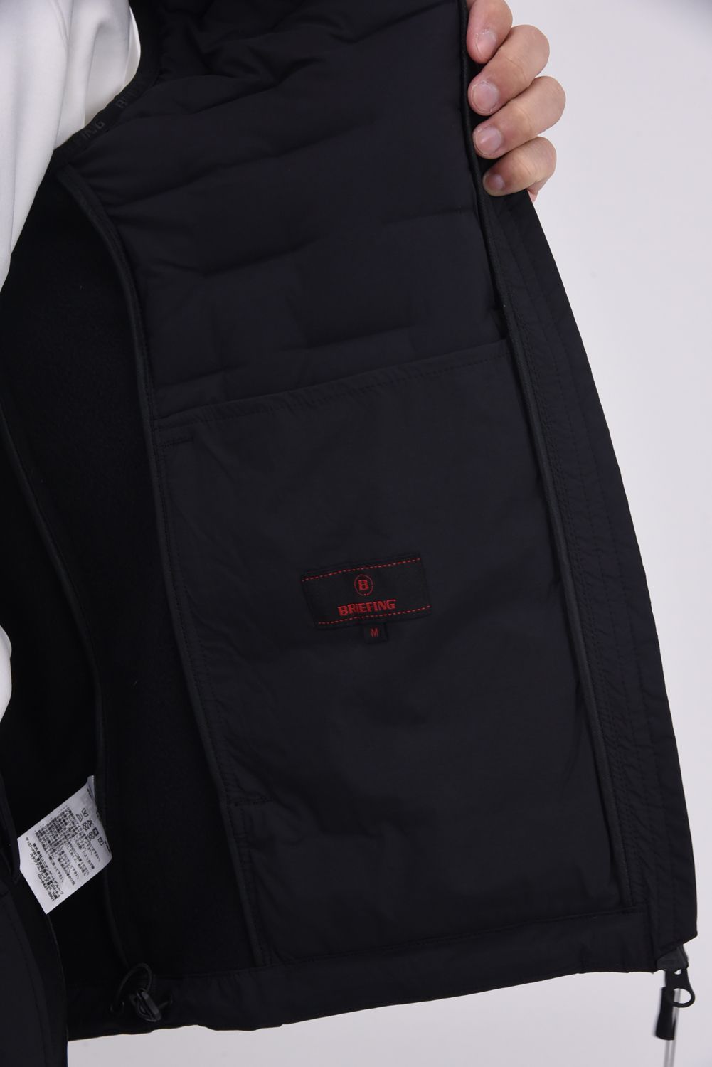 【25AW】 MEN'S HYBRID DOWN VEST / ストレッチタフタ ダイヤモンドロゴ ハイブリッドダウンベスト (ブラック)