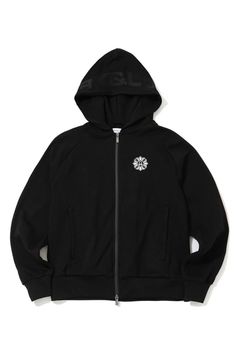 【26AW】 OBLIVION SPARK ZIP HOODIE / ラインストーン バックロゴ ジップアップフーディー (ブラック)