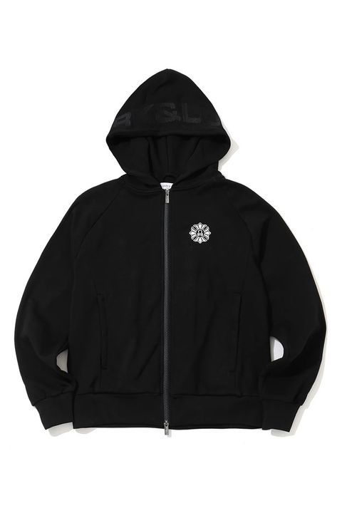 【26AW】 OBLIVION SPARK ZIP HOODIE / ラインストーン バックロゴ ジップアップフーディー (ブラック)