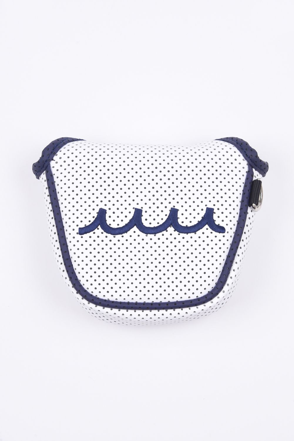 HEAD COVER / パンチング バイカラー マレットタイプ パターカバー (ホワイト)