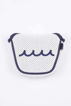 HEAD COVER / パンチング バイカラー マレットタイプ パターカバー (ホワイト)
