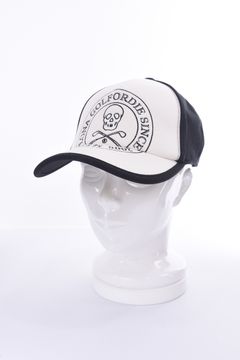 ATLANTIS TRUCKER CAP / ロゴ刺繍 BB メッシュ キャップ (ホワイト）