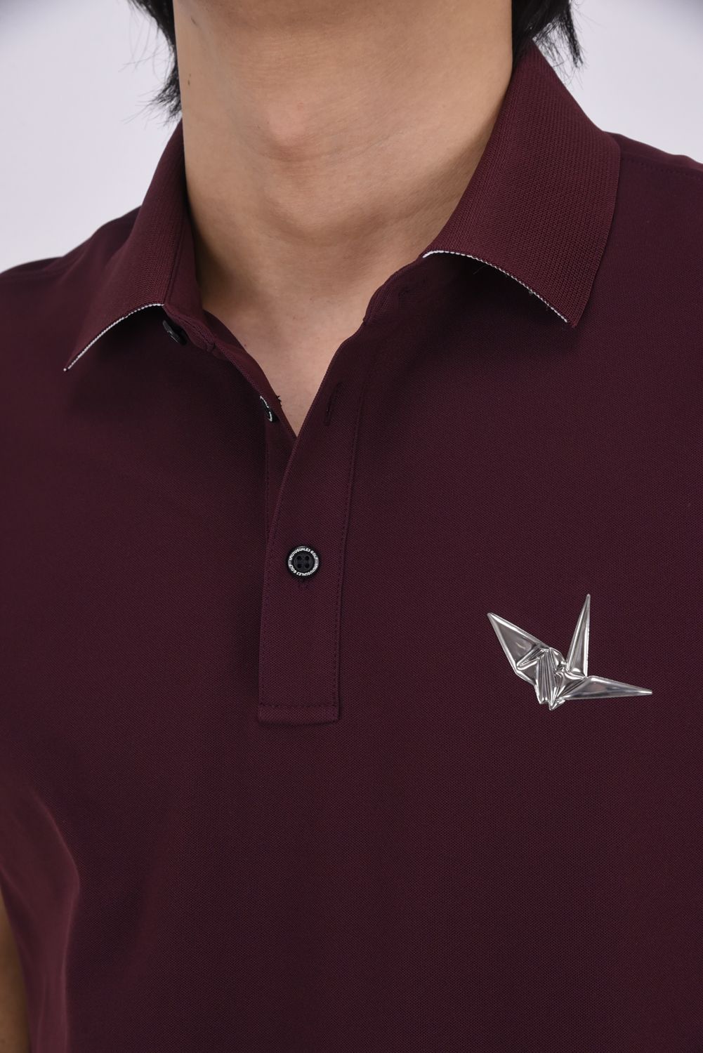 【26SS】 LUXE MESH POLO / 接触冷感 微細メッシュ生地 ポロシャツ (バーガンディ)