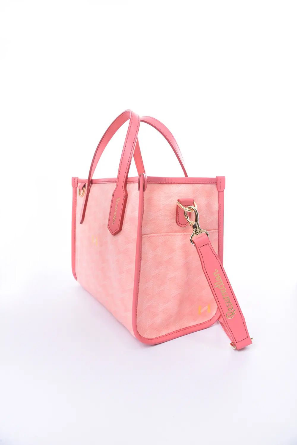 LANIUS SQUARE MINI No.3 (ラニウス スクエア ミニ) / ブランドオリジナルテキスタイル カートバッグ （ベリーニピンク）