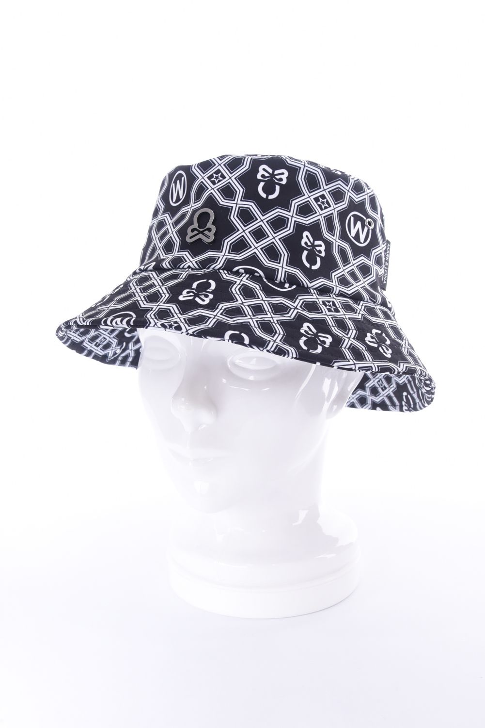 【26SS】 DOMINANT BUCKET HAT / ジオメトリックパターン総柄 バケットハット (ブラック)