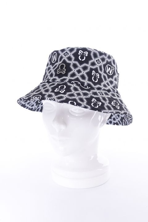 【26SS】 DOMINANT BUCKET HAT / ジオメトリックパターン総柄 バケットハット (ブラック)