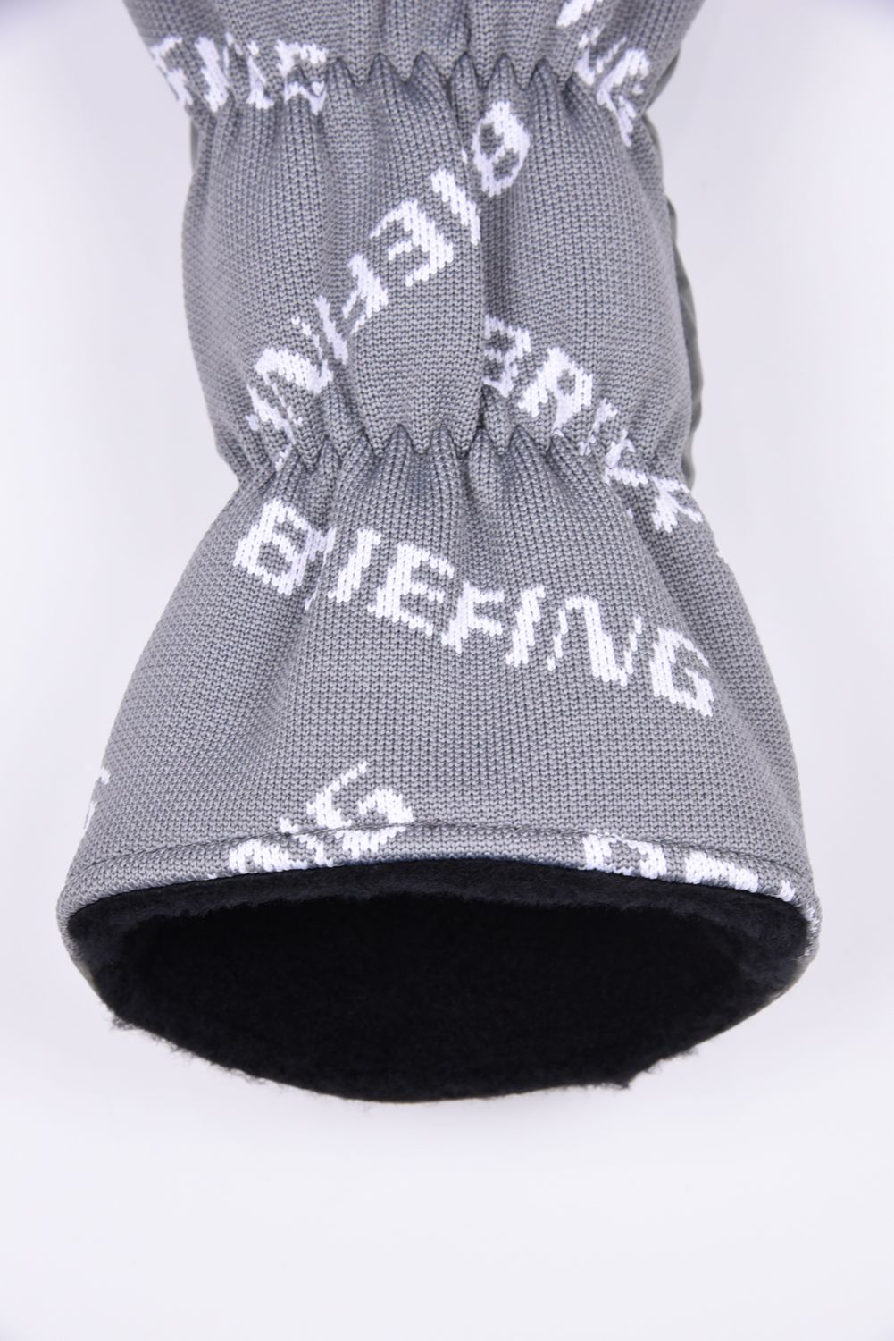 【26SS】 LOGO KNIT DRIVER COVER / 異素材ハイブリッド ドライバーカバー (ライトグレー)