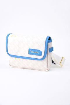 【GOSSIP GOLF別注商品】 Aix (アイクス)  / ブランド オリジナルテキスタイル ウエストポーチ （ウルトラマリン / Hイエローライニング） (4月末入荷予定）