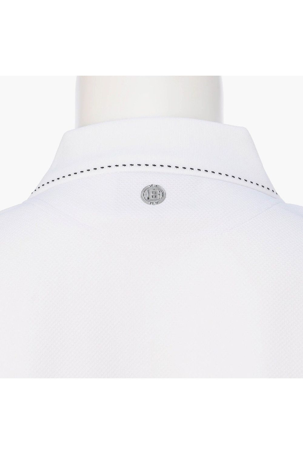【26AW】 MEN’S BASIC LS POLO / ベーシック ブランドロゴ 長袖ポロシャツ (ホワイト)