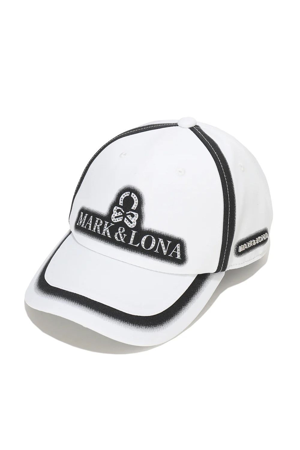 【26SS】 BLUR SIGN SPECTRUM CAP / ブラープリント ラインストーン キャップ (ホワイト)