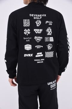 【期間限定ポイント10倍】【25SS】 LOGO ASSORTED LONG SLEEVE MOCK TEE / ロゴプリント ロングスリーブ モックネック (ブラック)