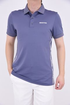 BRIEFING - MENS SIDE LOGO LINE POLO / サイドロゴテープ ボタン 