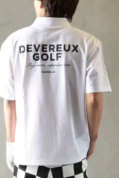 【26SS】 DVG CREW STANDARD POLO / バックロゴ 鹿の子 ポロシャツ (ホワイト)