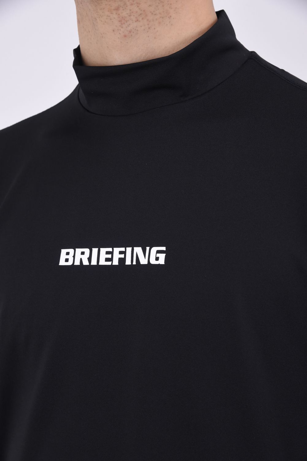 BRIEFING - MENS TOUR LS HIGH NECK BBG241 / ブランドロゴ