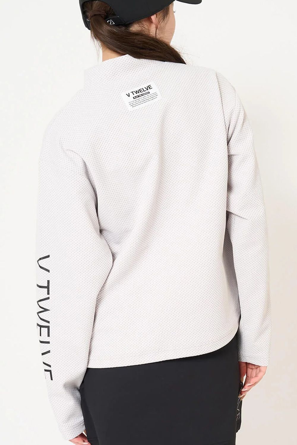【26AW】【レディース】 SEAL RF MOCK / 胸ポケット サイドロゴ 長袖モックネックTシャツ (グレー)