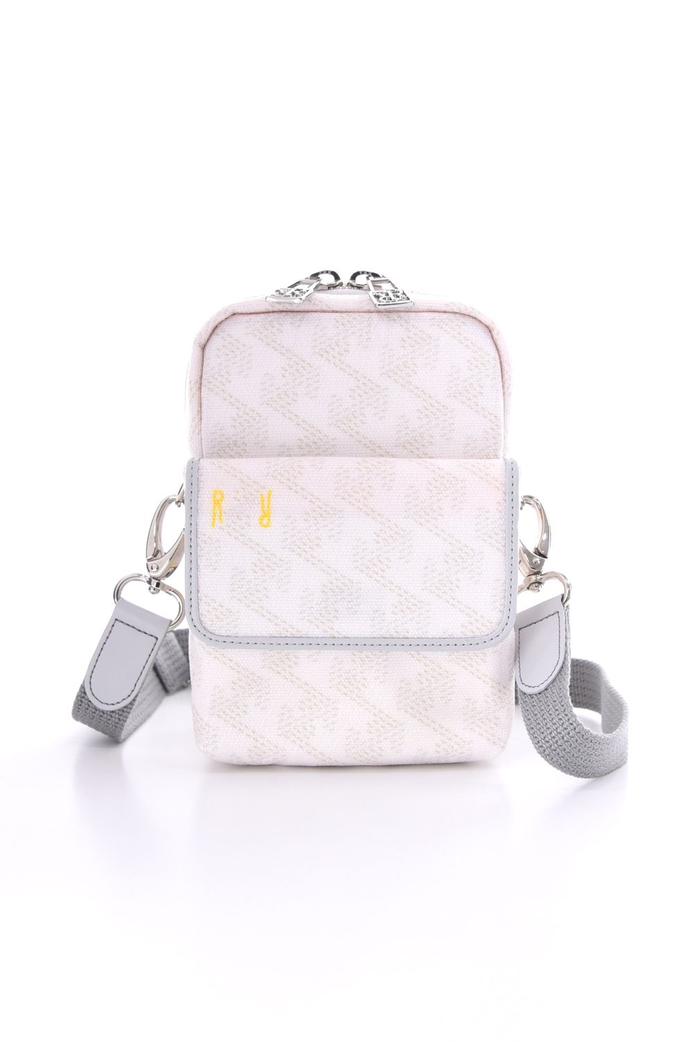 LORO (ロロ) / ブランドオリジナルテキスタイル 2WAYショルダーポーチ (モノホワイト)*