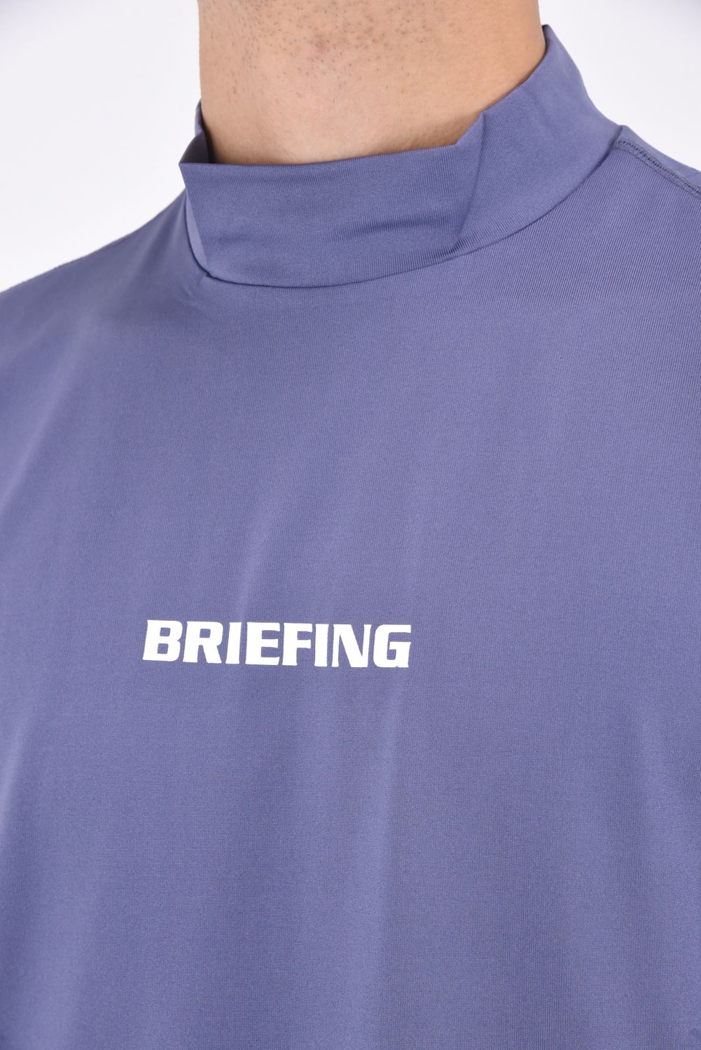 BRIEFING - MENS TOUR LS HIGH NECK BBG231 / ブランドロゴ ロング 