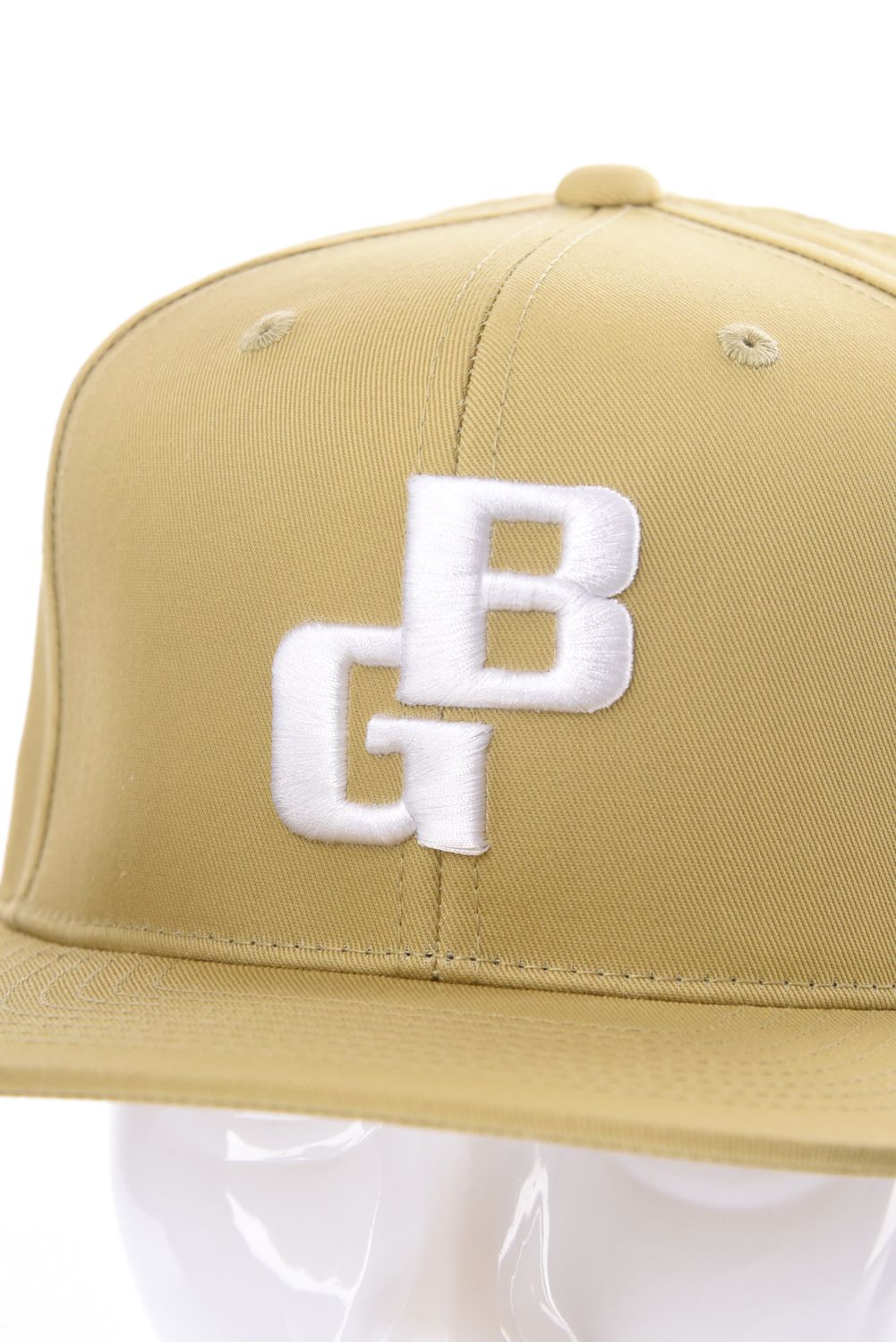 【26SS】 MEN’S BG LOGO FLAT VISOR CAP / BGロゴ フラットキャップ (ベージュ)