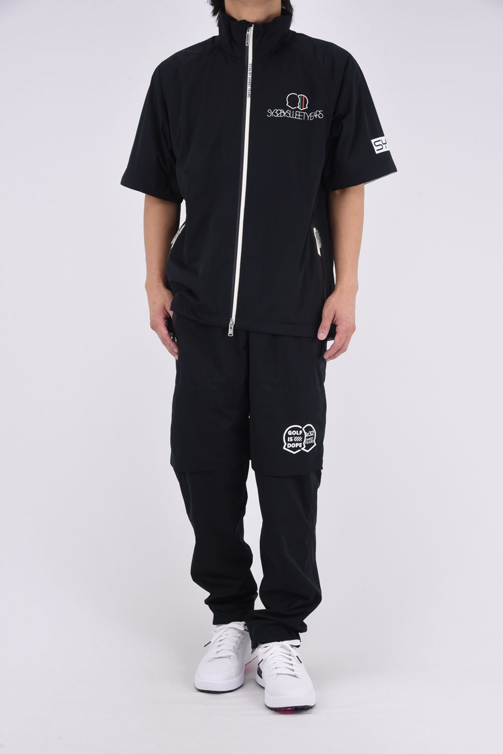 【26SS】【セットアップ】 25L RAIN SET UP / ハイストレッチ 2WAYレインジャケット&パンツ (ブラック)
