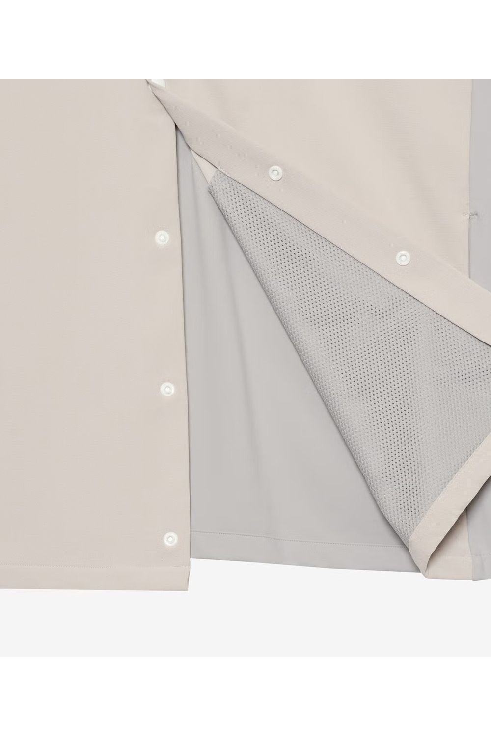 【26SS】 LUXURY SPORTY SHIRT / ドライタッチ サイドパネル スポーティシャツ (ライトベージュ)